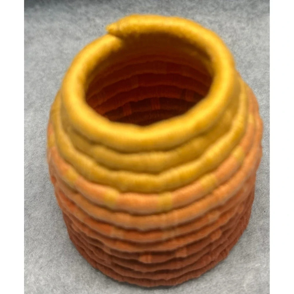Vintage Tohono O'odham Coiled Olla Baskets Circa 1920 Native American Set of 2